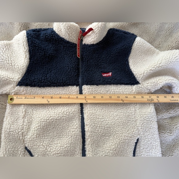 Levi’s Colorblock Sherpa Jacket Big Boys Sz L 12-13 yrs NWT full zip pockets - Picture 15 of 16